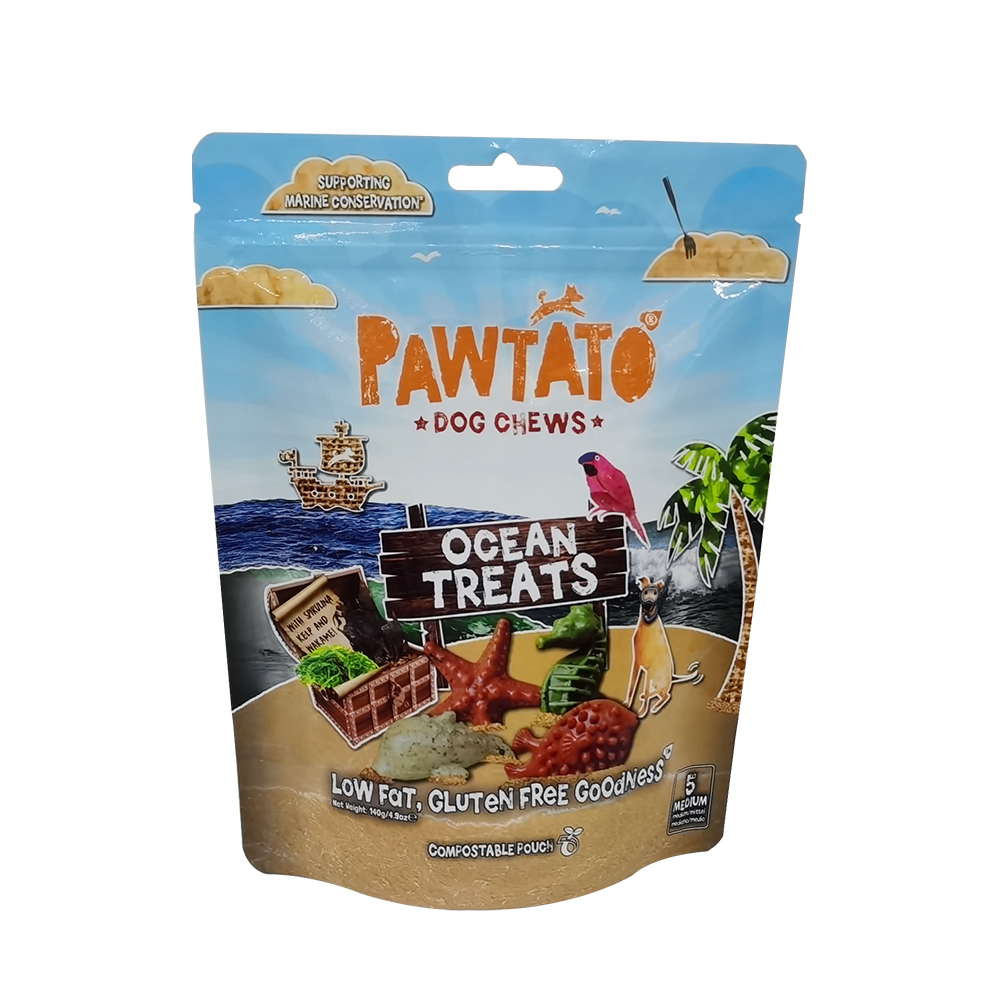 compostable pet food bag Kompostierbare Haustierfuttertasche