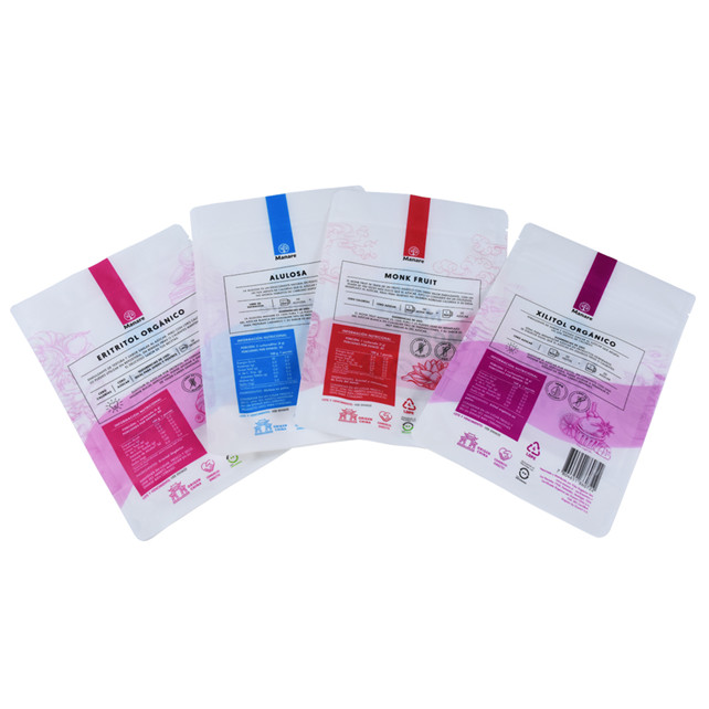 Recycelbarer Tee -Beuteltaschenverpackung Pulververpackung für trockene Früchte Kraft Bag Druck