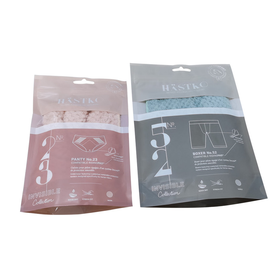 Wiederverschließbarer Druckschock Kraftpapier Kleiderpackung Plastiktüte für Kleiderbeutel drucken