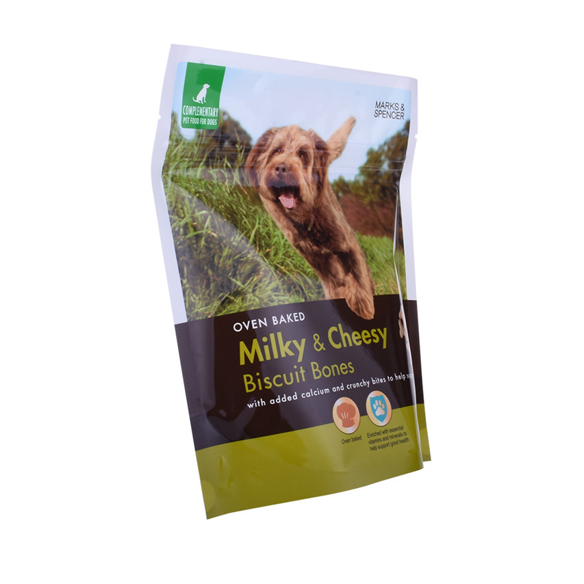 Top -Qualität nachhaltige recycelbare Lebensmittelbeutel biologisch abbaubare Druckverschlussbeutel Bulk Wellness Hundefutter