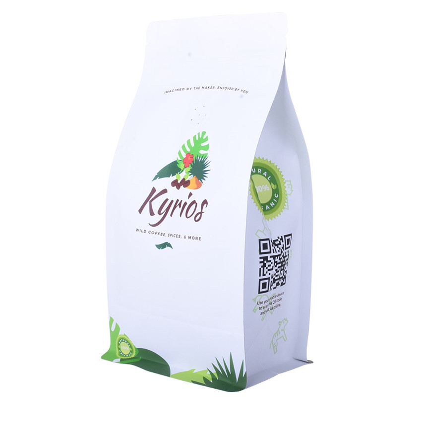 Customisierte preisgünstige Papierbeutel recycelbar biologisch abbaubar wiederverschließbare Taschen Niederlande Kaffee