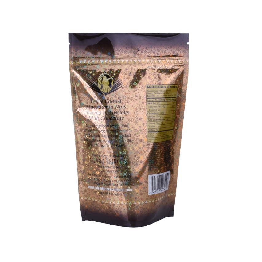 Food Toplock Top Customized Food Products kommerziell "kompostierbare" Plastikverpackungen für Snacks