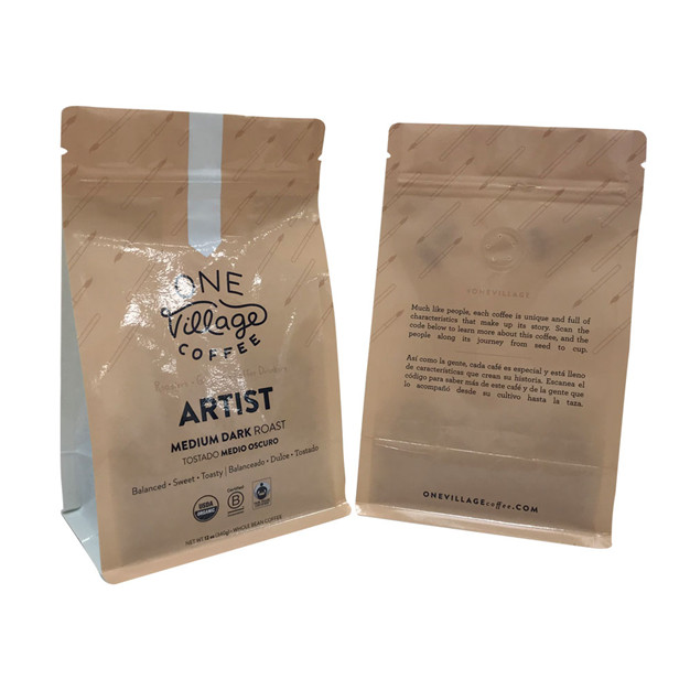 Mode laminierte Material Kraftpapier Kaffee nachhaltige Druckverpackung