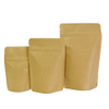 Kompostierbare braune Kraftpapier Stand -up -Beutel -Kaffeeverpackungstaschen 
