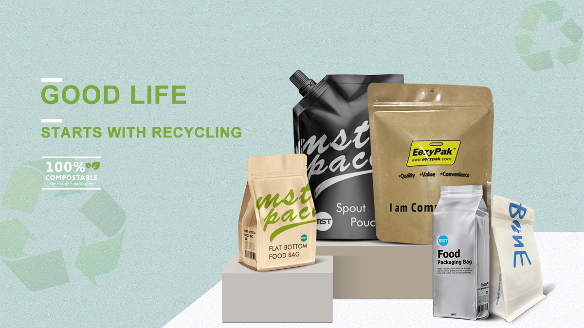 Recycelte Kunststoffversiegelung gebratener schwarzer Stempel-Kaffeeverpackungsbeutel Hersteller Gro&szlig;handel