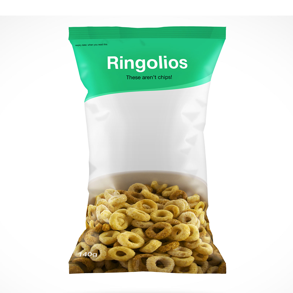 Digitaldruck umweltfreundlicher Chip -Bag -Schmuck