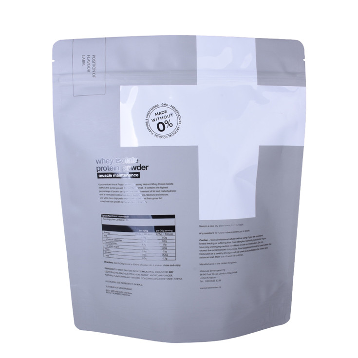 Custom Heat Dichtung Mattes Finish -Heizungsnährstoffpulverbeutel für Lebensmittel