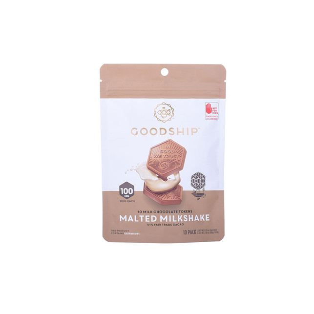 Benutzerdefinierte Logo -Snacktaschen stehen Beutel Recycling -Taschen für Schokolade