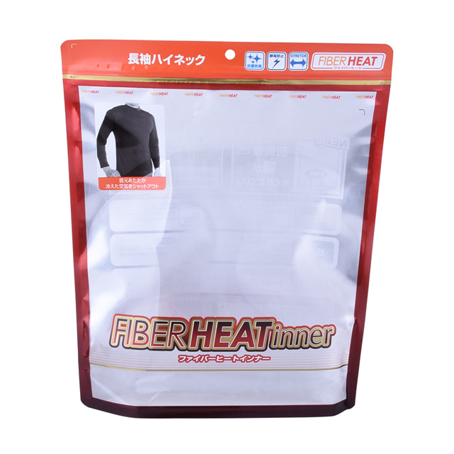 China Produkt gefalteter Boden Kostümtasche Nylonbeutel für Kleidung versiegelte Beutelverpackung