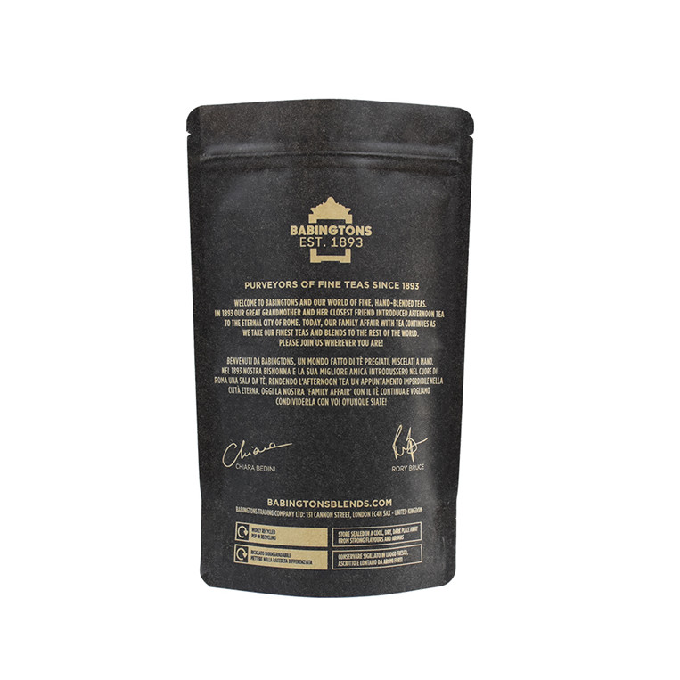 Großhandel, lackierende feuchtigkeitsdichte Plastik-Reißverschluss weiße Stand-up-Kaffeetasche