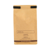 Low MOQ Black Matte wiederverschließbares Papier stehen klare personalisierte Kaffeebeutel