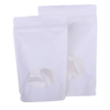 Benutzerdefinierte Produktion Weißpapier Stand -up -Tasche mit Fenster Großhandel