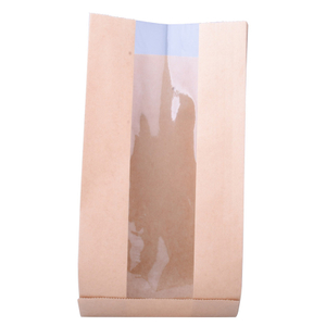 Biologisch abbaubarer angepasster Print Kraftpapier Backbrot Verpackungstasche Großhandel 