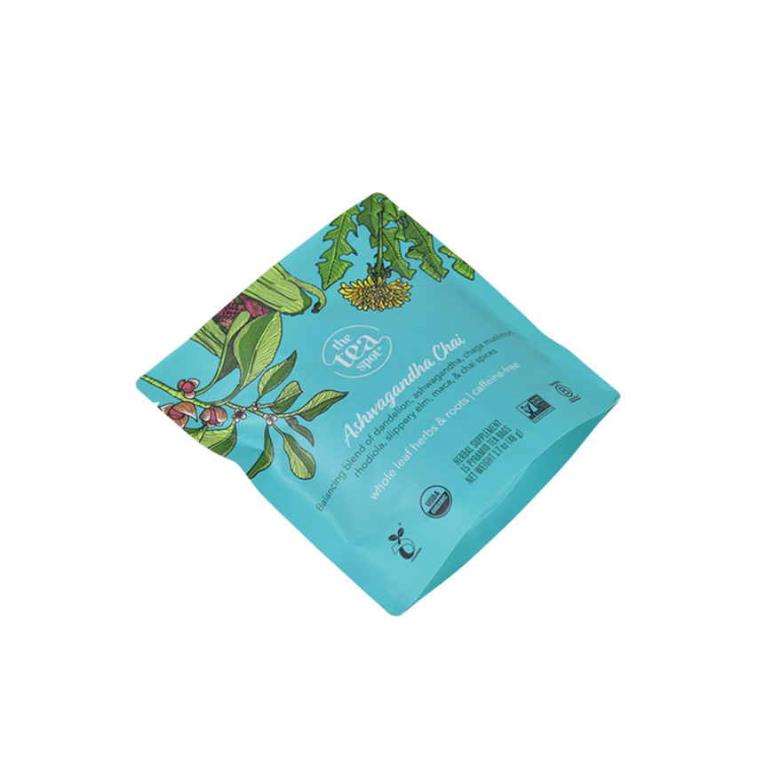 Gute Qualität Personalisiertes Logo Eco Stand Up Tea Verpackungsmaterialbeutel