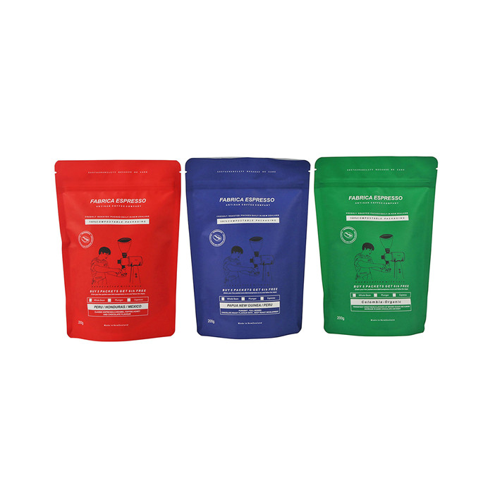 Biologisch abbaubare Öko -Verpackung Großhandel für Kaffeeverpackungsstandup DoyPack