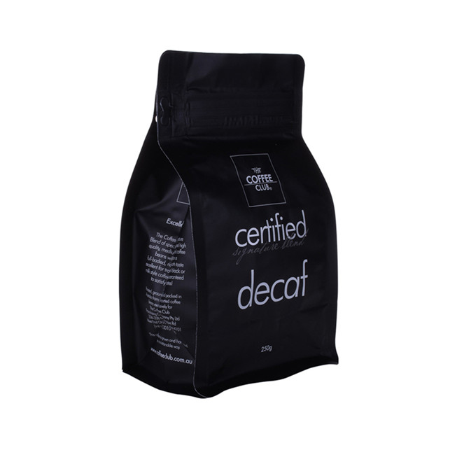 Umweltfreundlich 250g Cafe Verpackungstasche mit Pocket Reißverschluss 