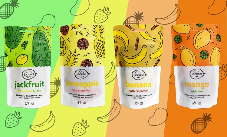 Getrocknete Fruchtverpackung.