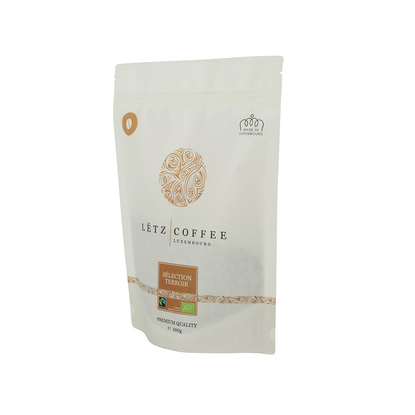 Hochwertige biologisch abbaubare Lebensmittelverpackung Recycling biologisch abbaubarer Druckverschlussbeutel Kaffeeverpackung Geschäft