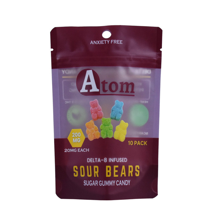 Heizdichtung laminierter Dreieck Reißverschluss Stand Up Aluminiumfolie Plastikbeutel Lebensmittel