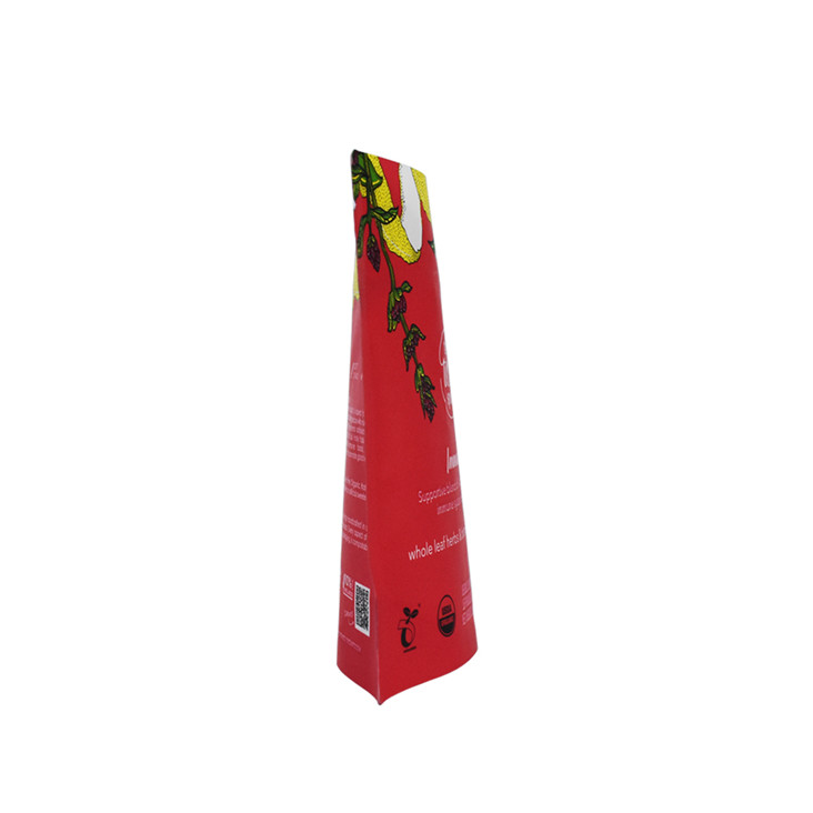 Werbebarier Aluminiumfolie Kompostierbare Stand -up -Beutel Lebensmittelklasse Tee Verpackungstasche
