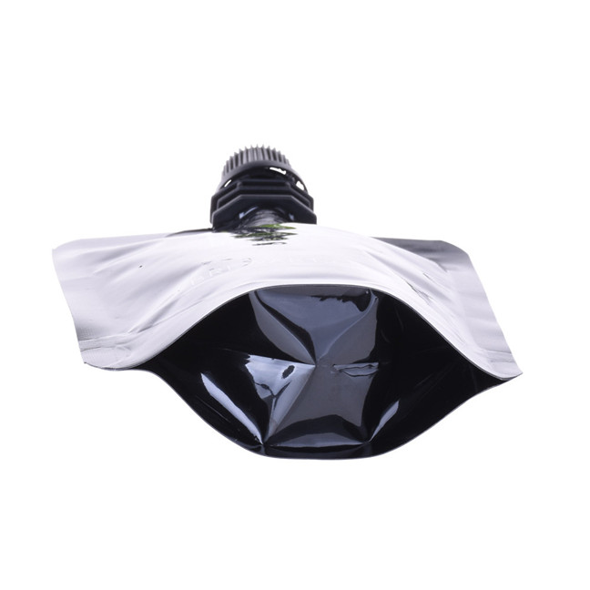Custom Heat Dichtung recycelte matte schwarze Stand -up -Alkoholbeutel