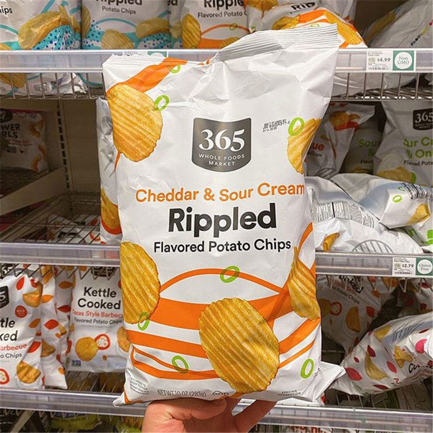 Umweltfreundlich bester Preis Bunte Druckkartoffel -Chip -Taschen mit Tränen Kerbe zum Verkauf