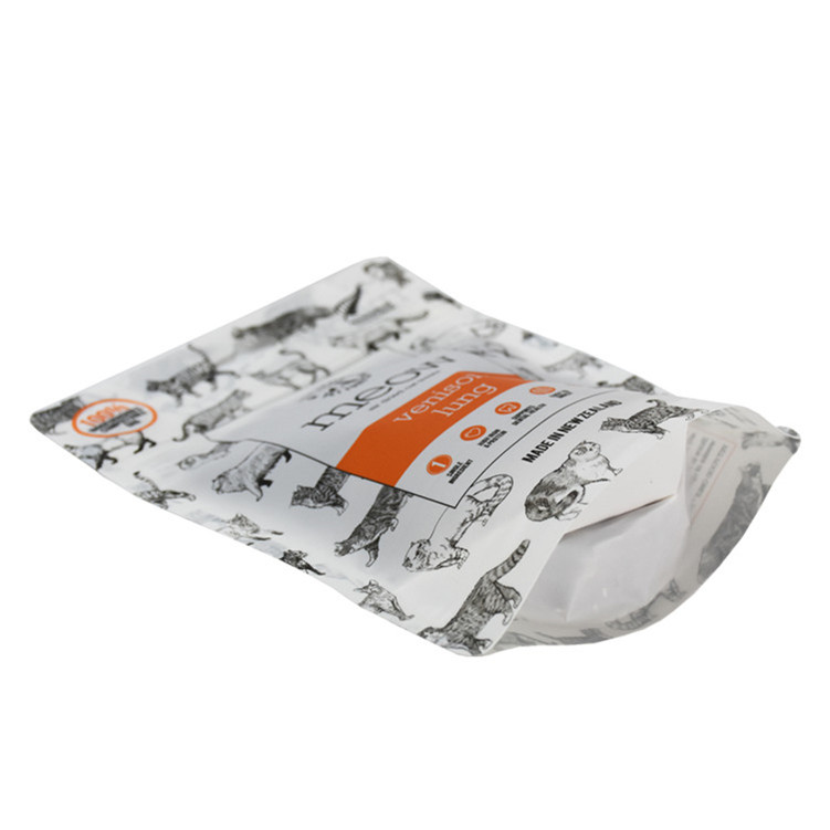 Maisstärke-Basis Materialien Stand-up Cat Food Reißverschlussbeutel mit Euro-Loch