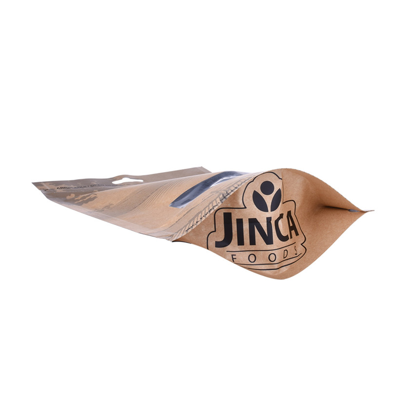 Customized Print Stand Up Kraft Paper Snacks Taschen Großhandel