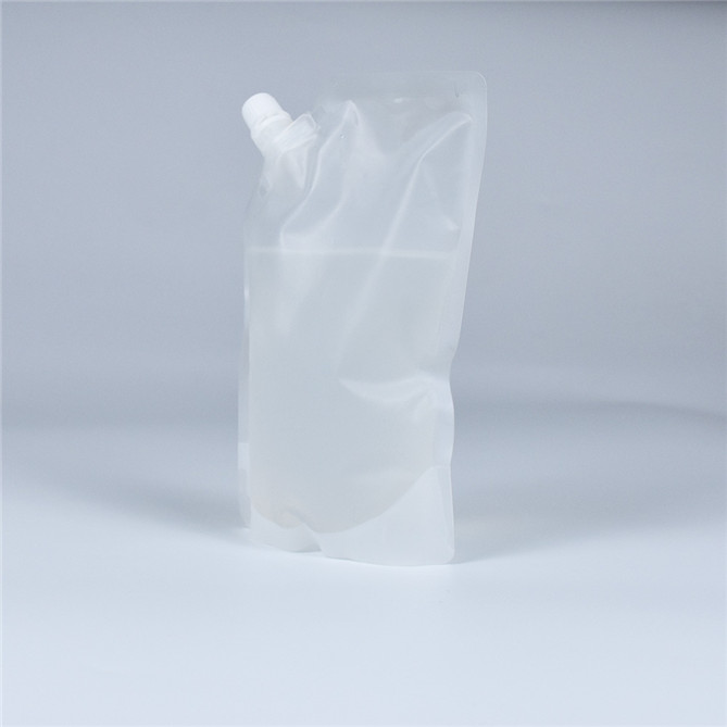 Recycelbarer klarer Standup -Wasserbeutel mit Auslauf