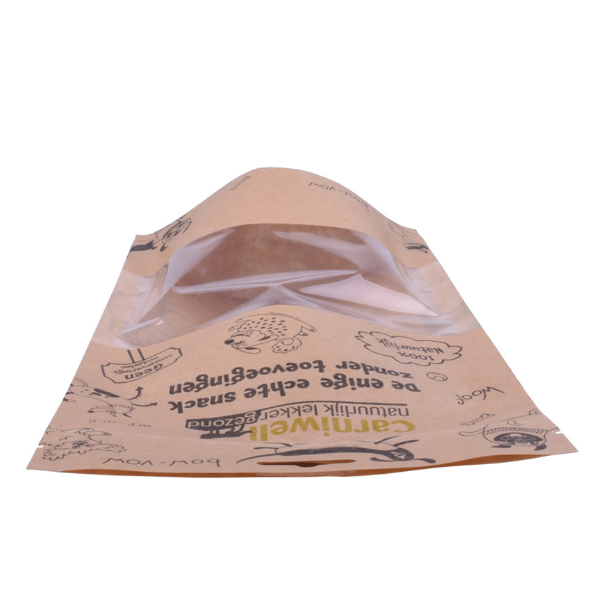 Umweltfreundliches benutzerdefiniertes Design Stand Up Biologisch abbaubares Hundefutterverpackungstaschen Großhandel