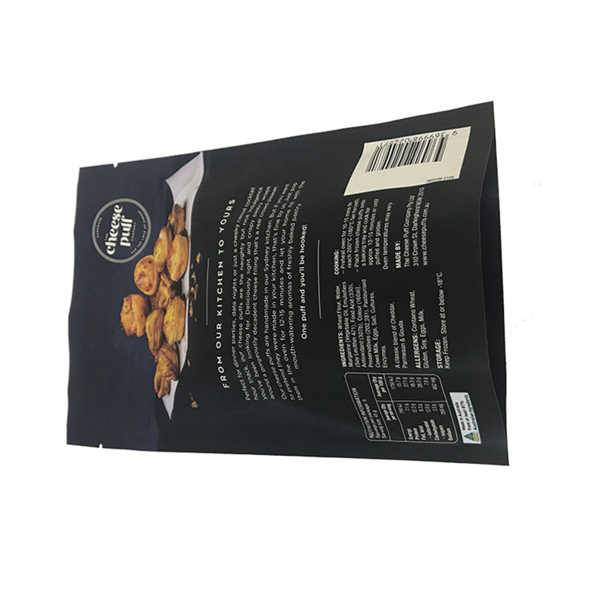 Customized Logo Offset Druckstand UP -Verpackung Biologisch abbaubare Zip -Lock -Taschen Plastikverpackung für Kuchen