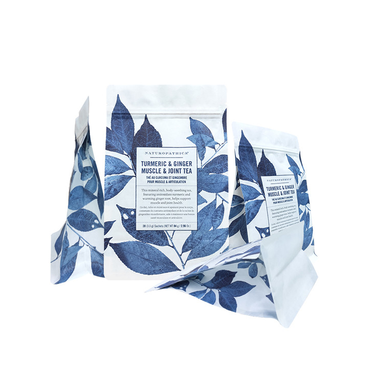 Einzelhandel Plastik für gedruckte Verpackung Beutel biologisch abbaubare Verpackung Grüne Teebeutel