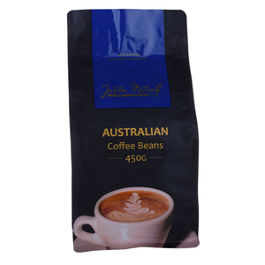 Flacher unten wiederverschließbarer benutzerdefinierter Kaffeeverpackungsbeutel Großhandel