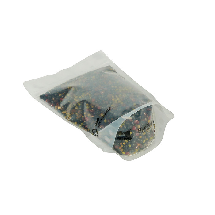 Standup Full Clear Coffee Bag Reißverschlussbeutel mit Ventil