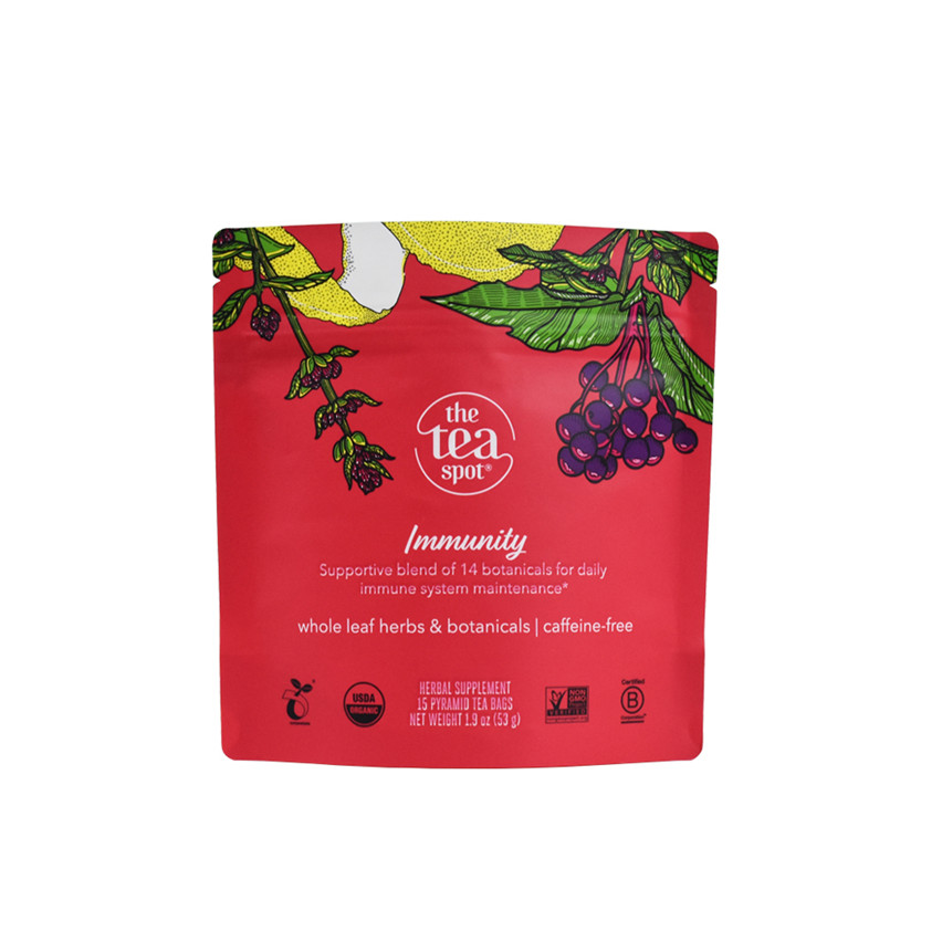 Top -Qualität maßgeschneiderte Druck Öko -Feuchtigkeits -Proof Stand up Tee Verpackungsmittelzubehör