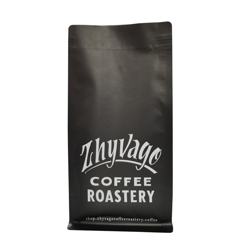 Recyceln Sie Flachbodenbeutel-Kaffee-Verpackungsbeutel mit Ventil für Kaffeebohne