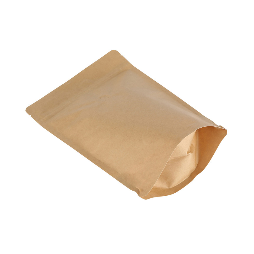 Zertifikat Reißverschluss Top Food Safe Papiertüten stehen Beutel mit Fensterverpackungen