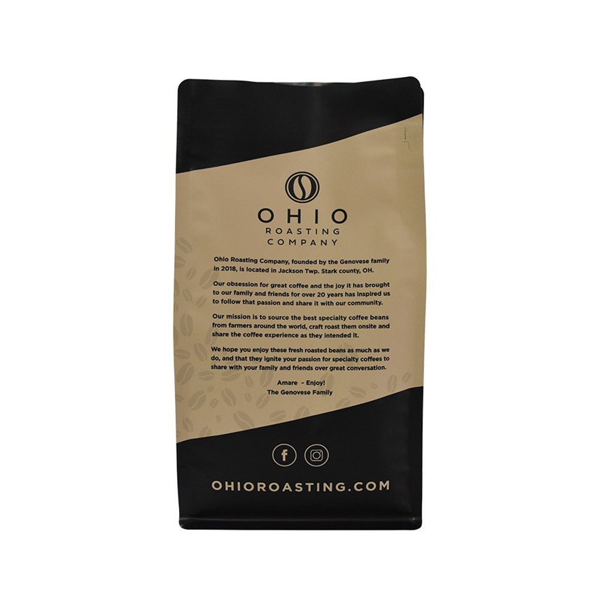 Personalisierte Logo laminierte biologisch abbaubare wiederverschließbare Taschen Taschen drucken wiederverschließbare Kaffeetaschen