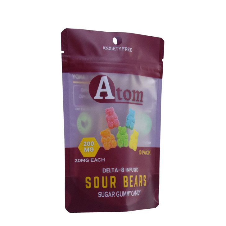 Heizdichtung laminierter Dreieck Reißverschluss Stand Up Aluminiumfolie Plastikbeutel Lebensmittel