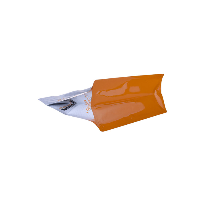 Food Tlock Trear Notch Colored Reißverschluss Erneuerbares Material Mehlverpackungstaschen