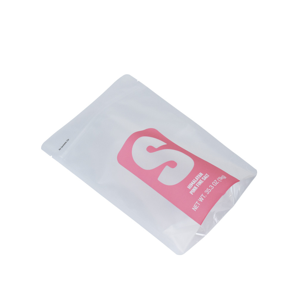 Mattdruck personalisiertes Logo wiederverschließbares Plastik -Standup -Beutel