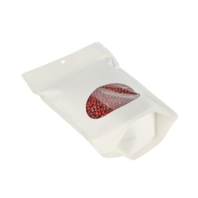 Customized Print Low Carbon Compostable Reißverpackung mit klaren Fensterlösungen