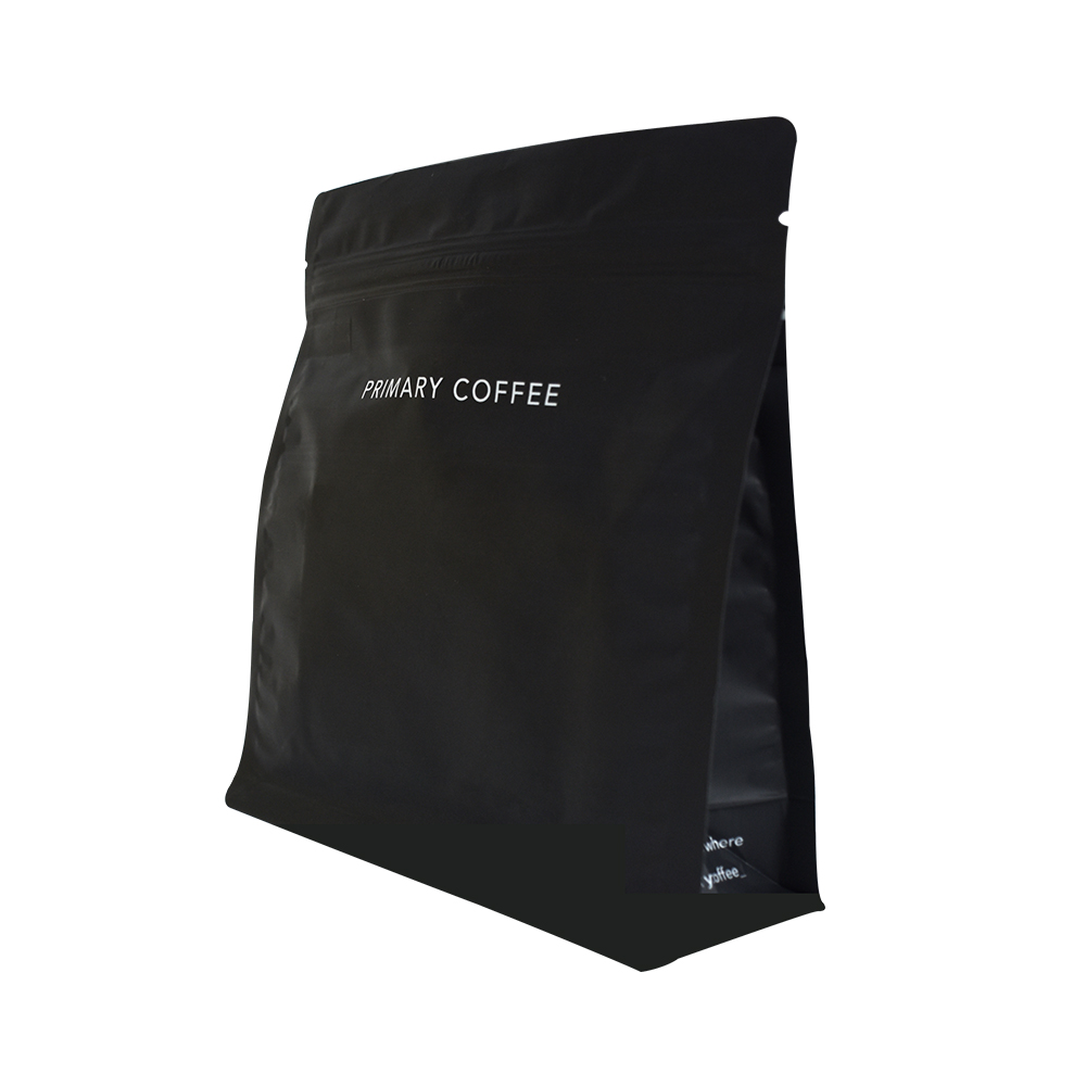 OEM Food Grade Biologisch abbaubar flacher Boden 250 g Kaffeebohnensäcke