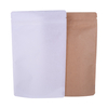 Kompostierbare biologisch abbaubare Verpackung Schwarz/Weiß Kraftpapier Tüte Lebensmittelqualität Stand -up -Beutel
