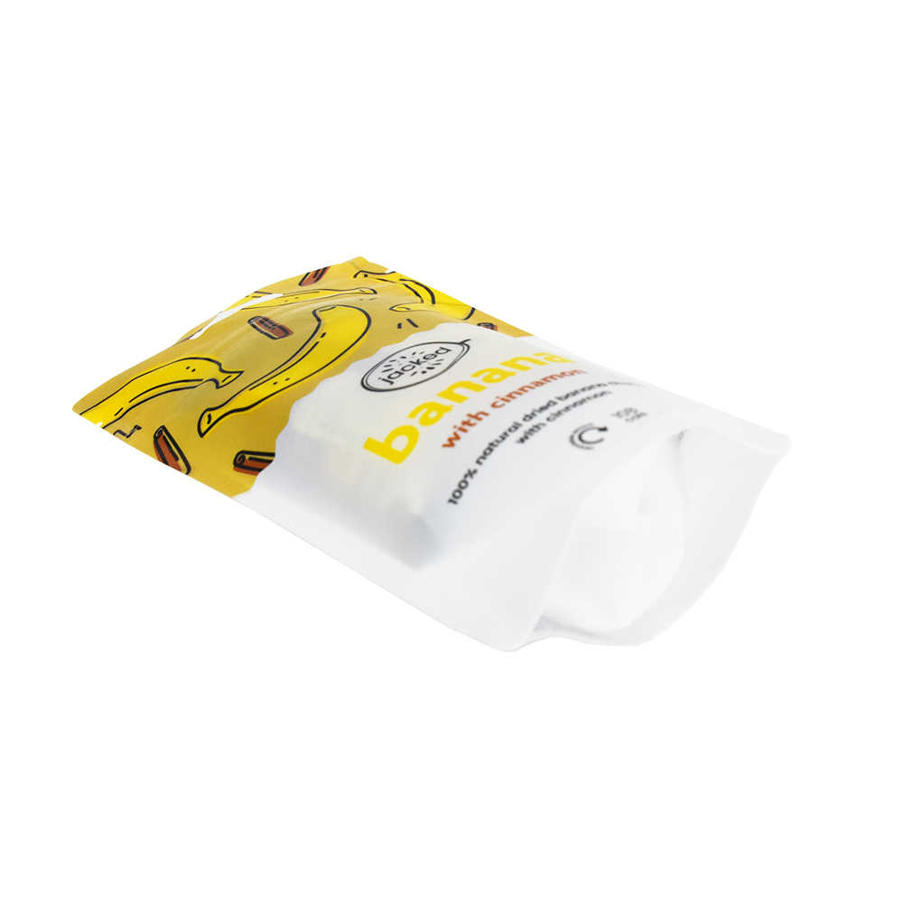 Custom Design 3-Seitensiegelbeutel für Bananenchips Trockenobst-Verpackungsbeutel