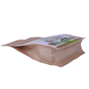 Benutzerdefinierte Kraftpapier flacher Bodenfuttertaschen