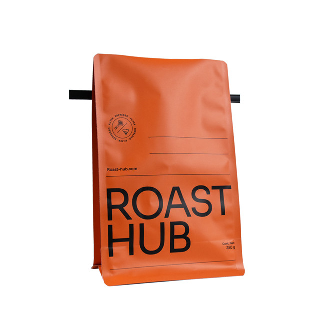 Benutzerdefinierte Heizdichtung flacher Bodenkaffeetaschen mit Ventil Großhandel Verpackungsbeutel