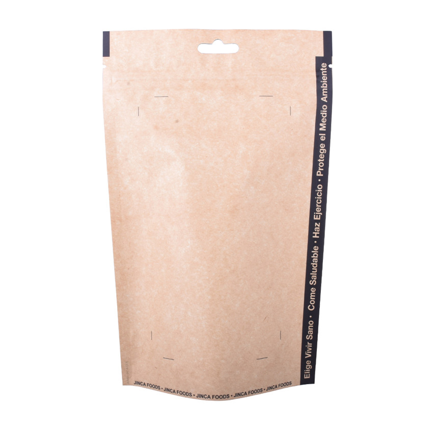 Customized Print Stand Up Kraft Paper Snacks Taschen Großhandel