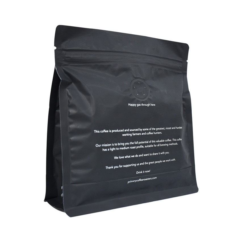 Biologisch abbaubares kreatives Design flacher Kaffeeverpackung mit Valve UK Großhandel