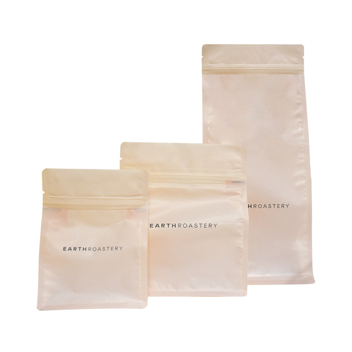 Custom Flat Bottom Compostable Cellophanbeutel für das Verpacken von Nahrungsmitteln mit dem Druck